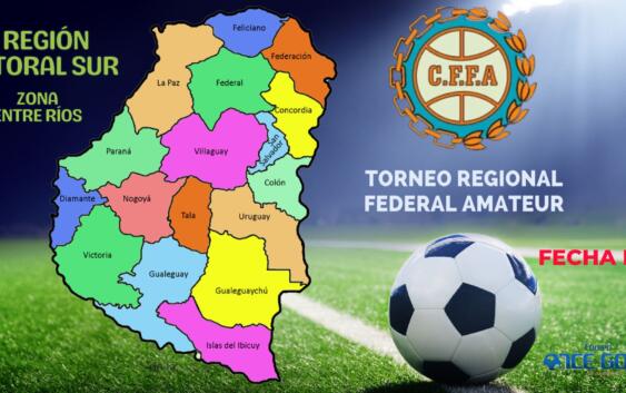 Torneo Regional Federal Amateur | Zonas y Fixture para los conjuntos de Entre Ríos