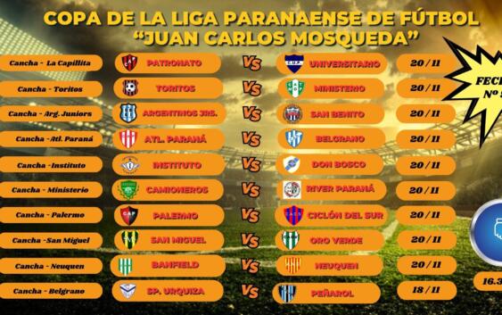 Liga Paranaense de Fútbol | Este sábado juegan Sp. Urquiza / Peñarol por la fecha Nº 9 | FIXTURE