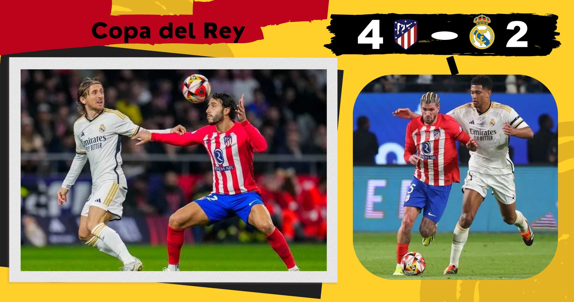 Copa del Rey | Atlético Madrid derrotó al Real Madrid y avanzó a cuartos de final | GOLES