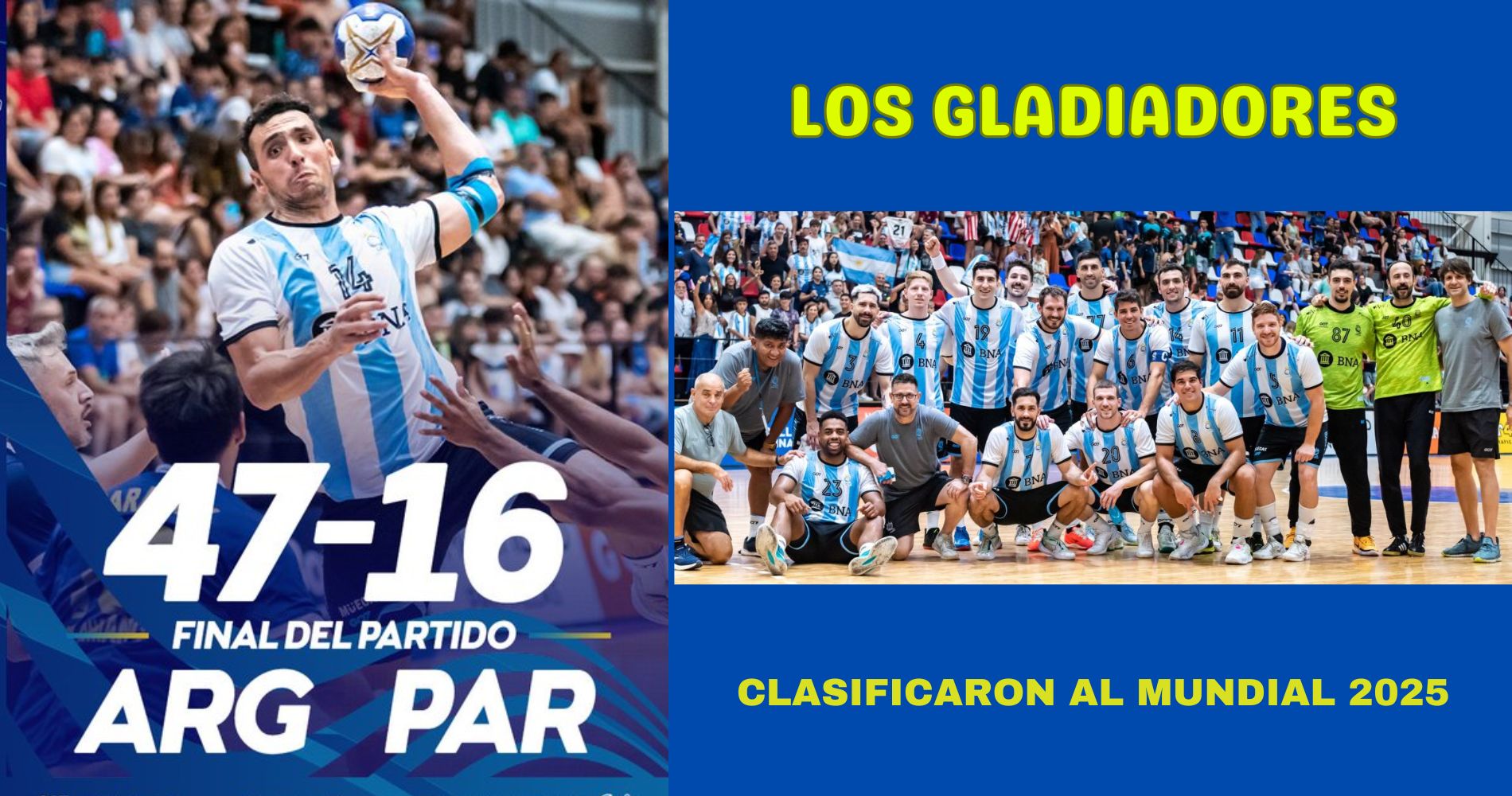 Los Gladiadores derrotaron a Paraguay y se clasificaron al Mundial 2025