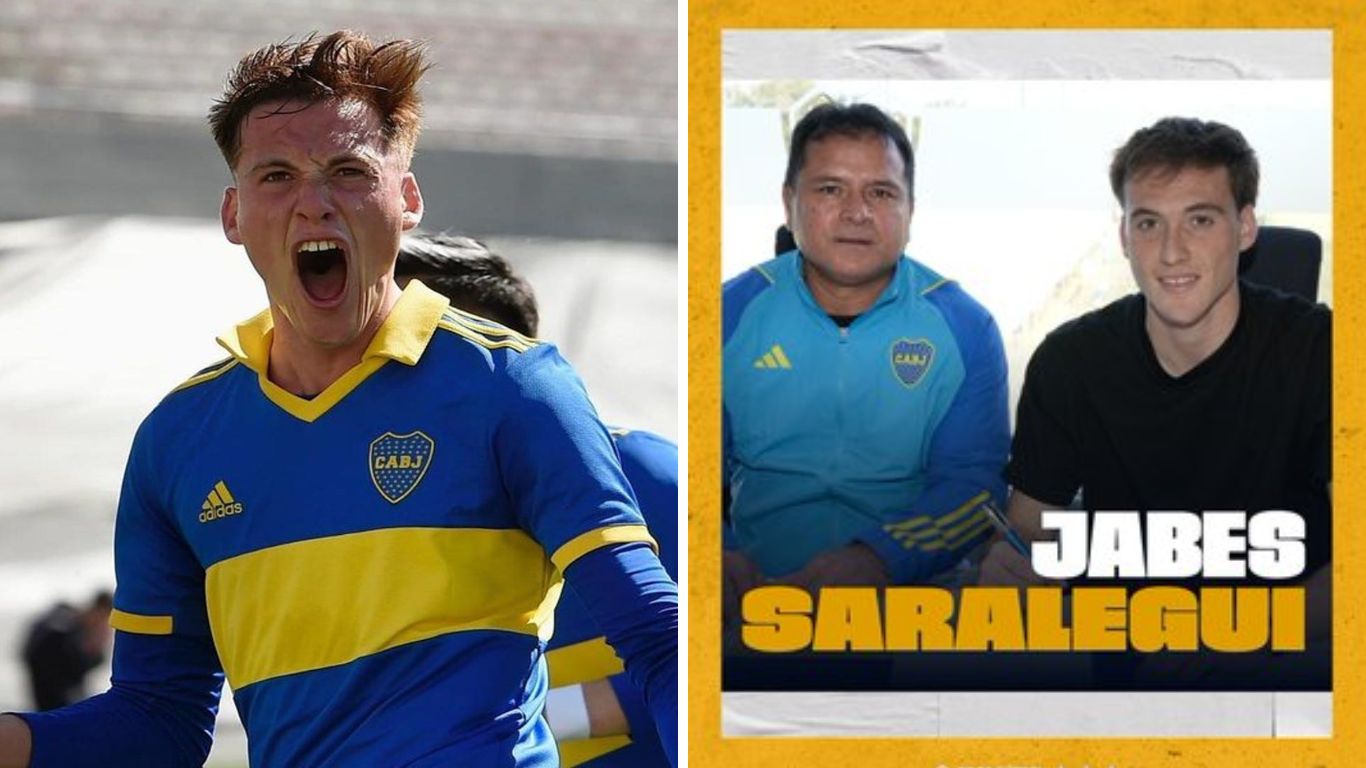 Jabes Saralegui, el entrerriano renovó contrato en Boca