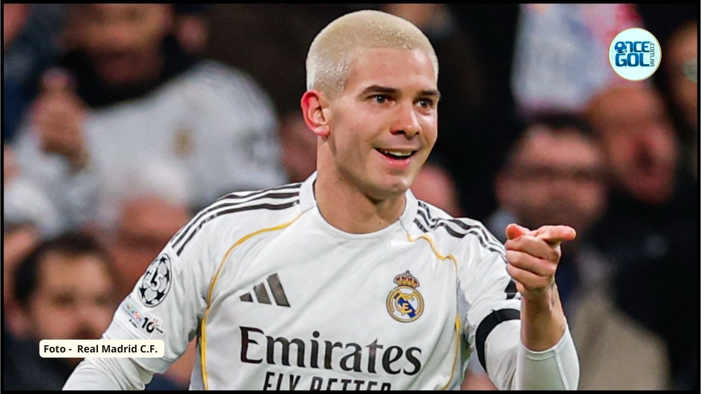 Franco Mastantuono marcó su primer gol en la Champions, en la goleada del Real Madrid al Mónaco | GOL